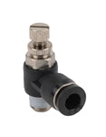 1/8 NPT Male to 1/4 Tube, Elbow Meter-Out Flow Valve (am-2897)