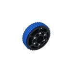 4" Plaction Wheel with Blue Nitrile Tread (am-3315)