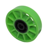 4" Compliant Wheel, 1/2" Hex Bore, 35A Durometer (am-3480_green)